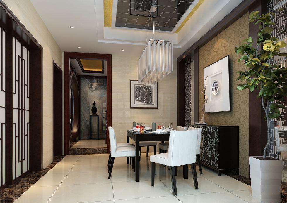 水岸新城210平米新中式風(fēng)格設(shè)計(jì)方案