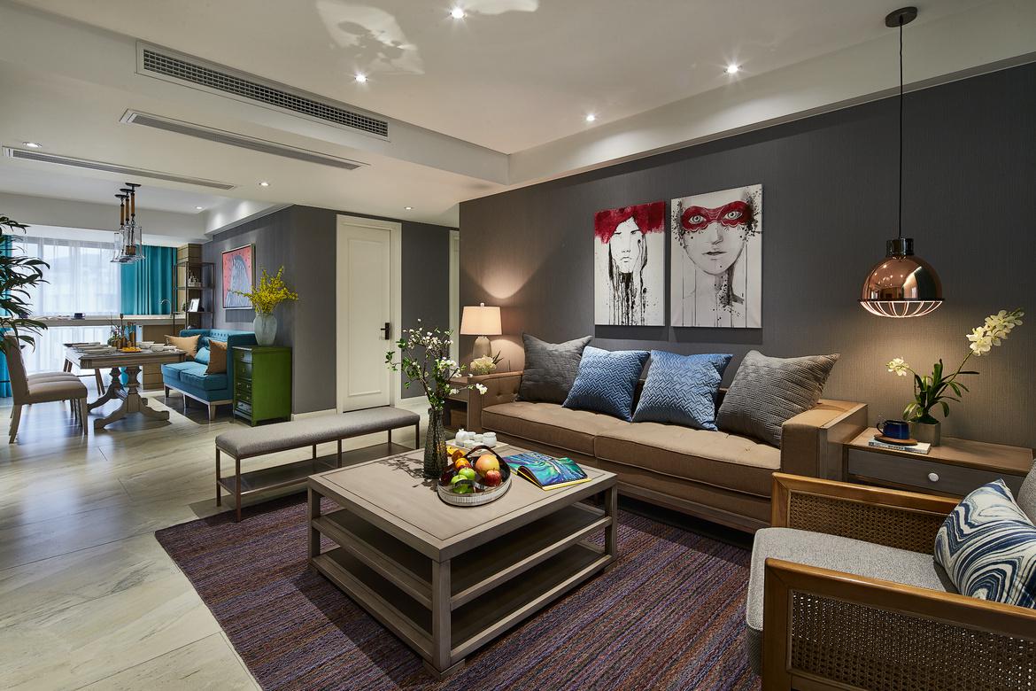 融僑城140平簡約式混搭風(fēng)格設(shè)計方案