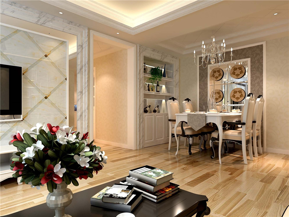 上和城104平簡(jiǎn)歐風(fēng)格設(shè)計(jì)方案