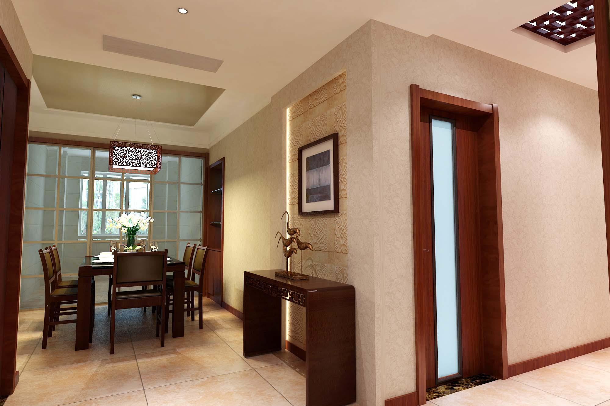 延長石油家屬院140平中式風格設計方案