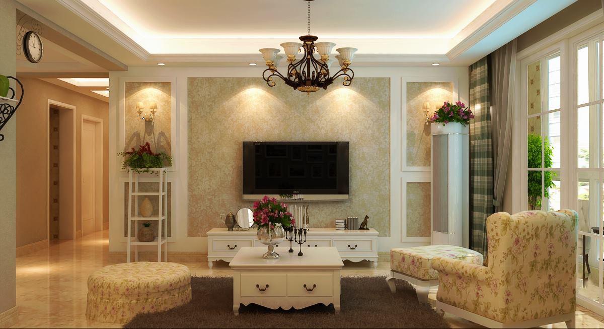 文景觀園140平韓式田園風格設(shè)計方案