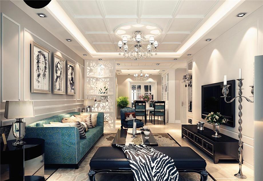 長樂坊122平簡歐風格設計方案