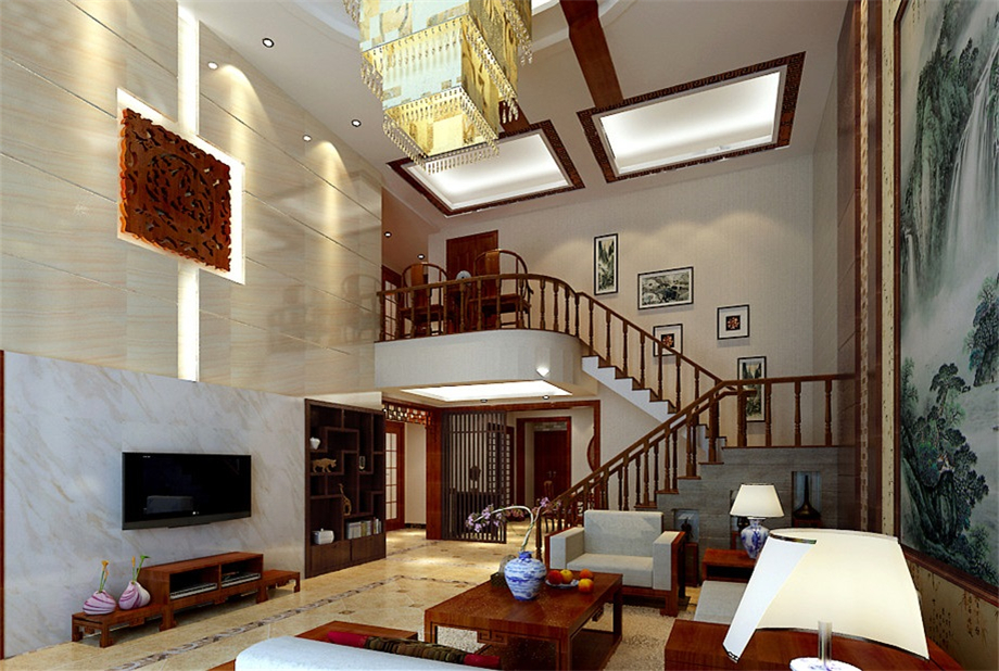 沁水新城220平中式風(fēng)格設(shè)計方案