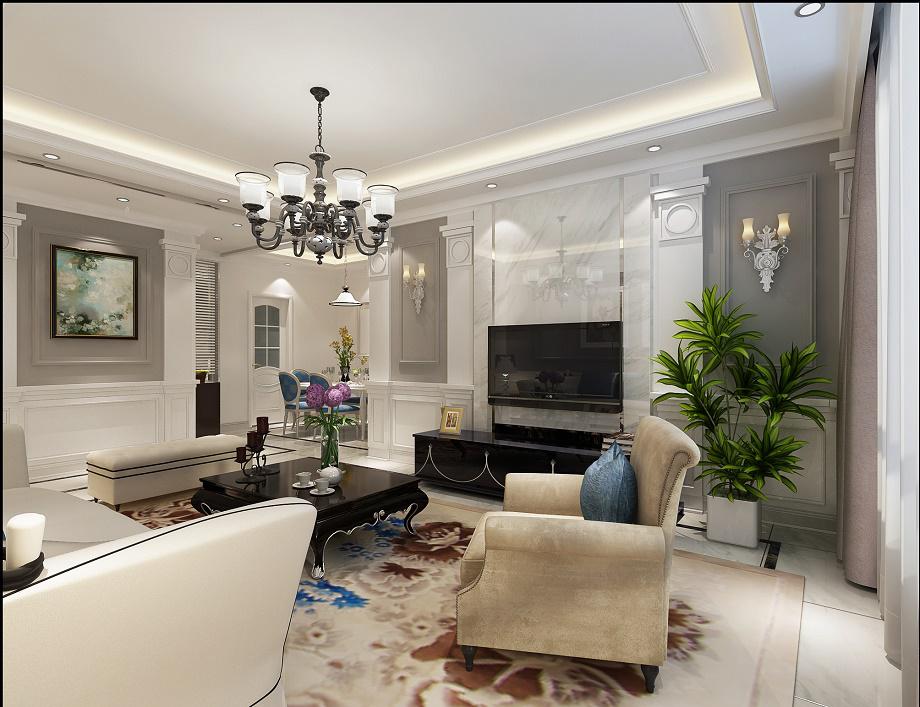 湖城大境180平歐式風格設計方案