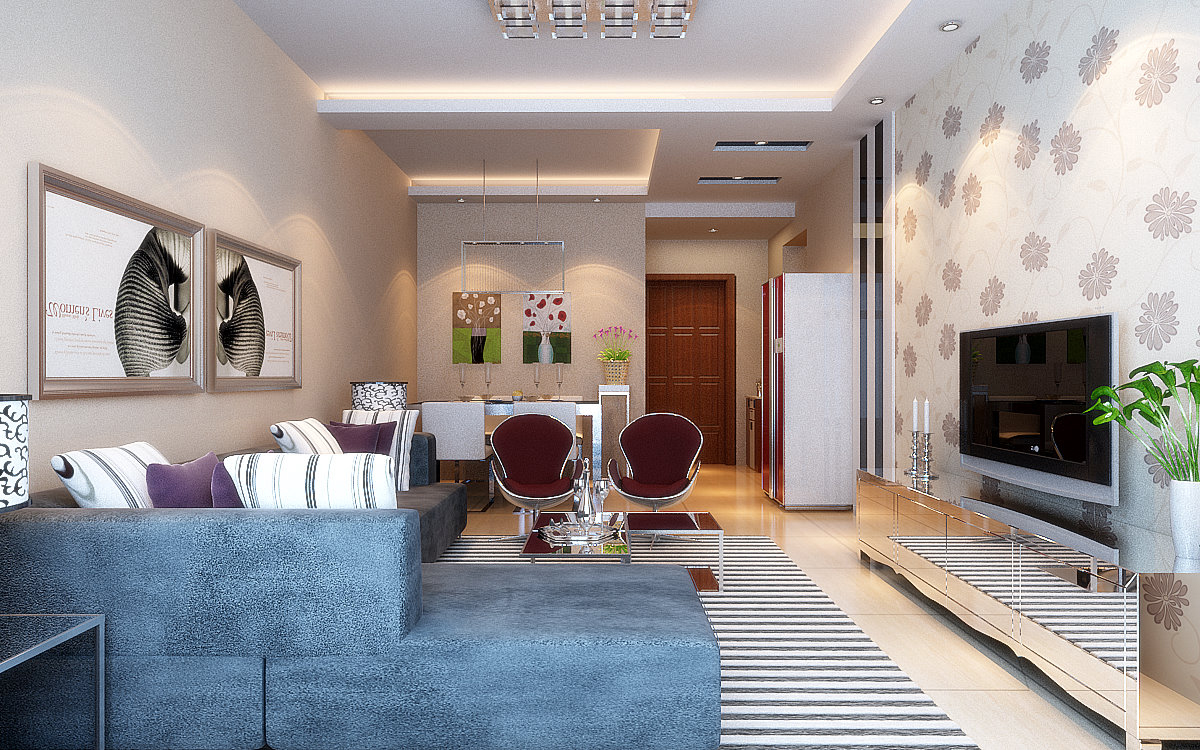 華清學(xué)府城/87.36平/現(xiàn)代簡(jiǎn)約