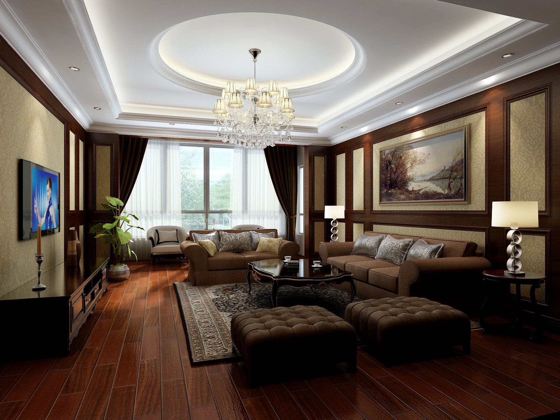 曲江6號(hào)/160平米/現(xiàn)代美式風(fēng)格