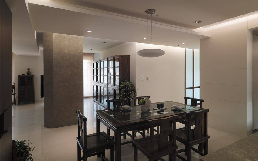 綠地曲江名城/125平米/中式風(fēng)格