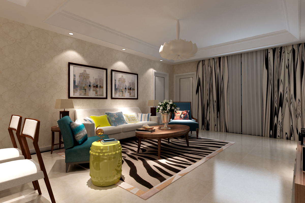 東方世紀(jì)城140平現(xiàn)代簡(jiǎn)約風(fēng)格設(shè)計(jì)方案