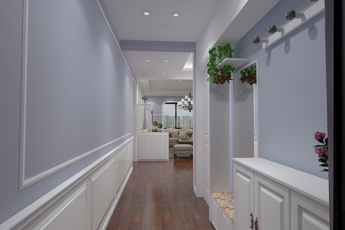 首創(chuàng)國際城92平美式鄉(xiāng)村風(fēng)格設(shè)計(jì)方案