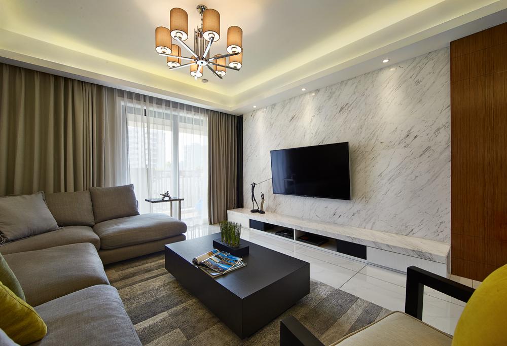 中冶一曲江山140平現(xiàn)代港式設(shè)計方案