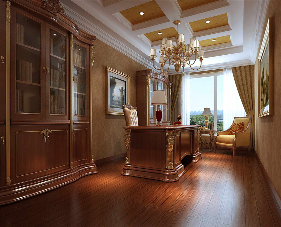 學(xué)府首座136平簡歐風(fēng)格設(shè)計(jì)方案