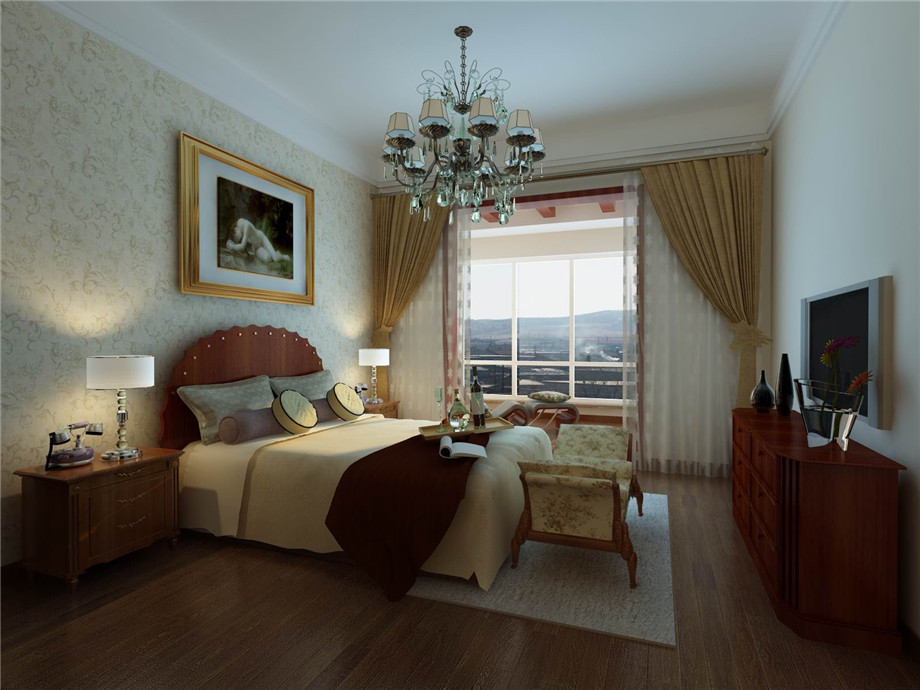 學(xué)府首座136平簡歐風(fēng)格設(shè)計(jì)方案