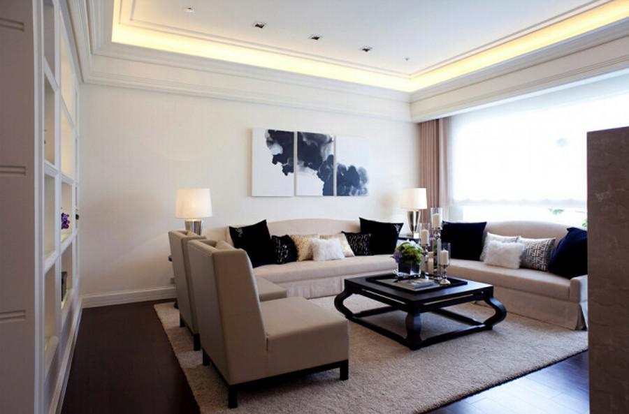 名能苑105平米現(xiàn)代簡約設(shè)計方案