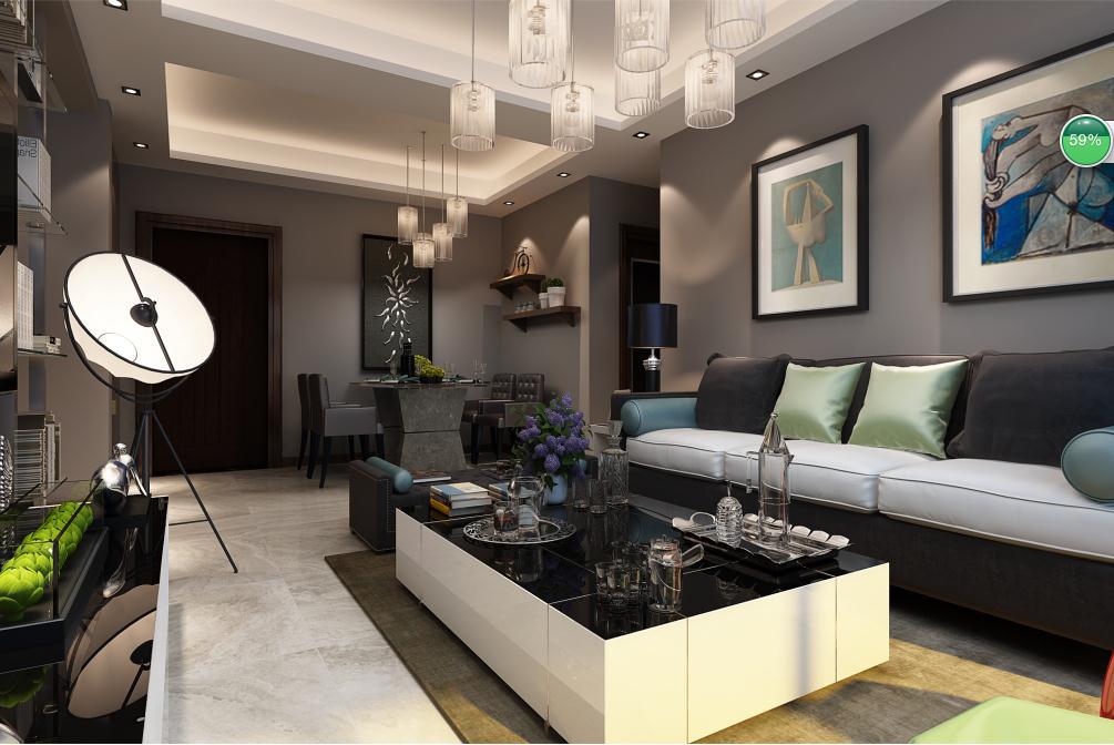 海倫國(guó)際114平米現(xiàn)代簡(jiǎn)約