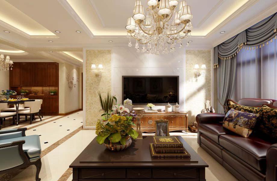 華清學府城110平米歐式設計方案