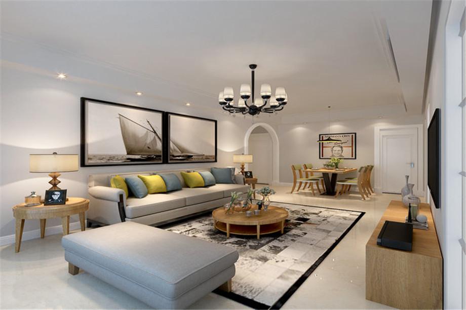 文景小區(qū)110平現(xiàn)代簡(jiǎn)約風(fēng)格設(shè)計(jì)方案