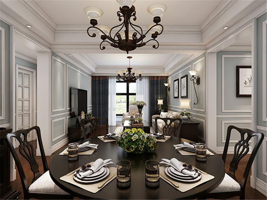 紫薇田園都市小區(qū)160平米簡歐風格