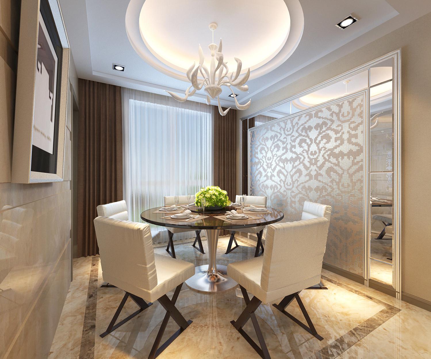 曲江金水灣小區(qū)142平米現(xiàn)代風格