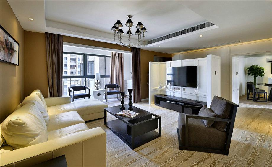 蘭喬圣菲130平米美式設(shè)計(jì)方案