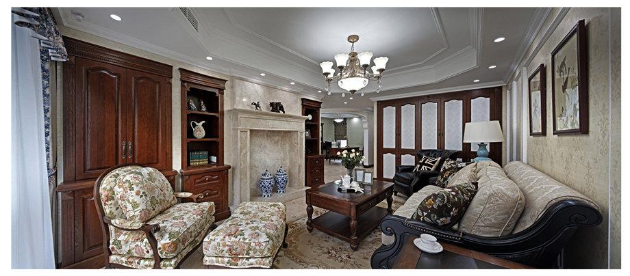 華府西城港灣107平米美式設(shè)計(jì)方案