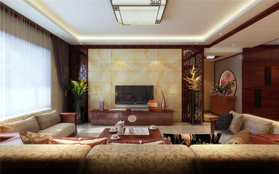 楓林綠洲147平米新中式設(shè)計方案
