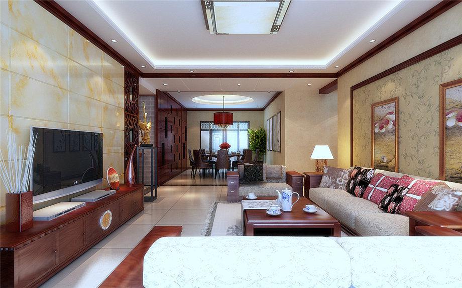 楓林綠洲147平米新中式設(shè)計方案