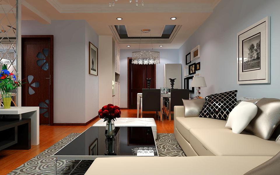 天朗藍(lán)湖樹100平米簡約風(fēng)格設(shè)計方案