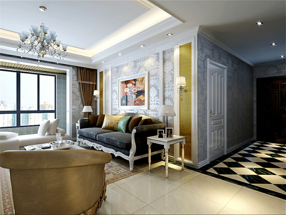 高新綠地138.9平米現(xiàn)代簡約設(shè)計(jì)方案