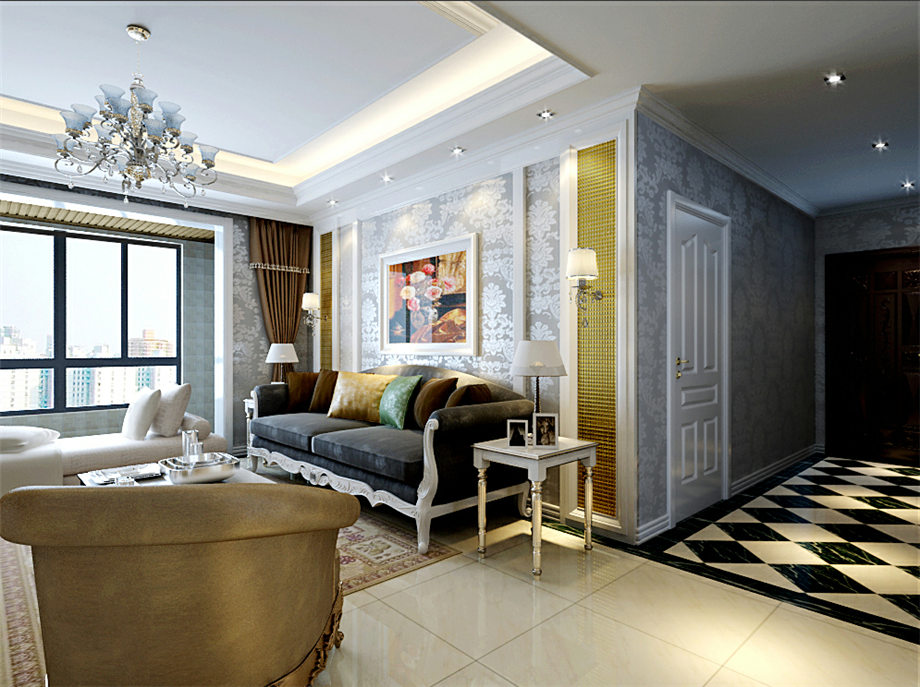 高新綠地138.9平米現(xiàn)代簡約設(shè)計(jì)方案