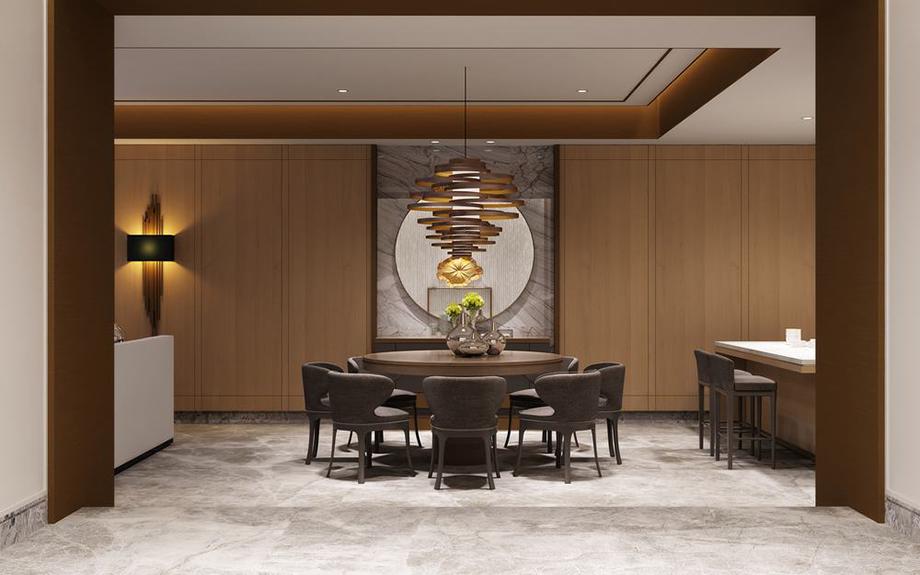 金輝世界城140平米新中式風格設(shè)計方案