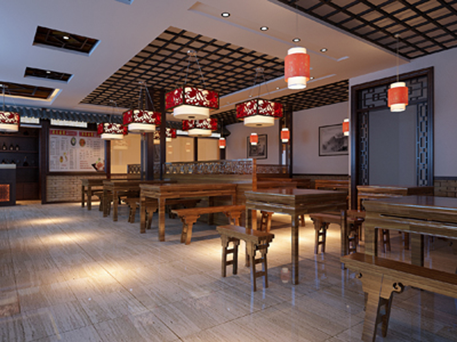 天下第一面館260平米中式風(fēng)格