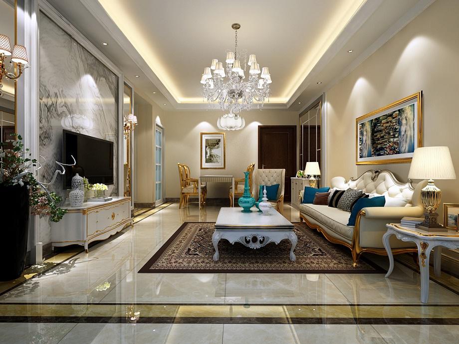 千戶小區(qū)128平米簡(jiǎn)歐風(fēng)格