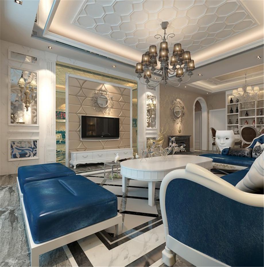 蘭喬圣菲150平簡歐風(fēng)格設(shè)計方案