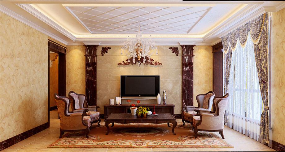 碧水青園140平方歐式風格設計方案