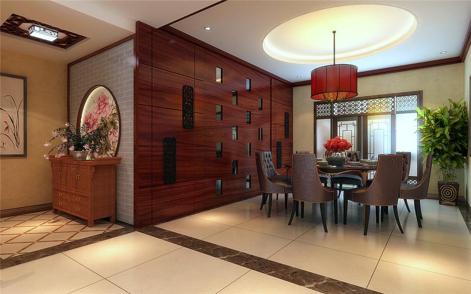 曲江金水灣160平米美式設(shè)計(jì)方案