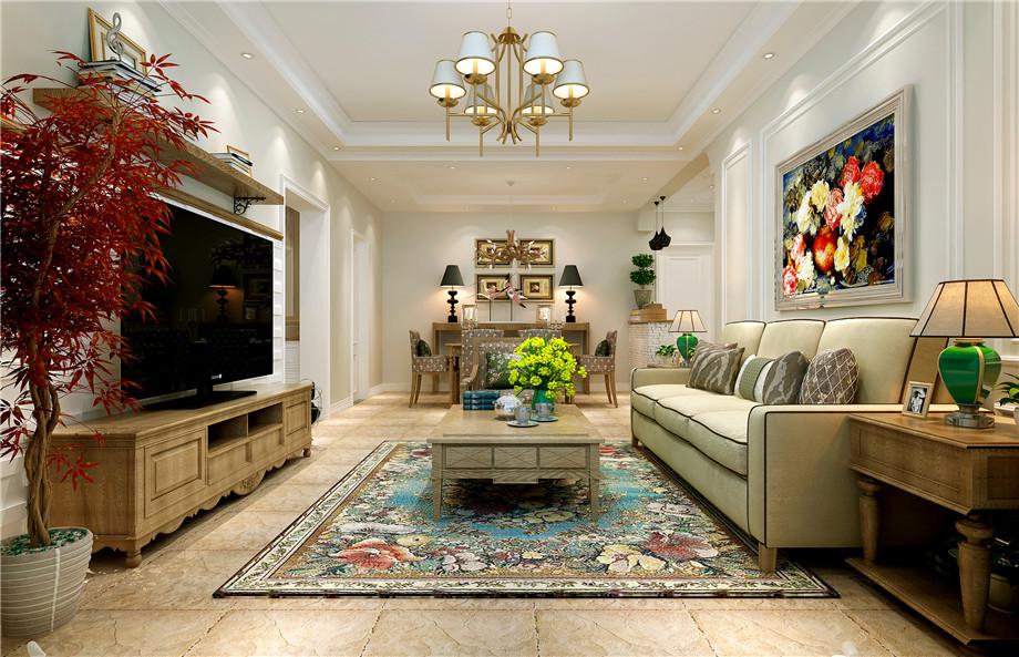 首創(chuàng)國際120平歐式風(fēng)格設(shè)計(jì)方案