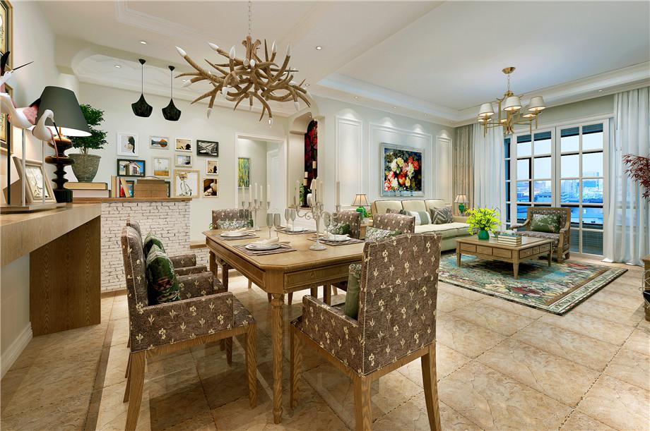 首創(chuàng)國際120平歐式風(fēng)格設(shè)計(jì)方案