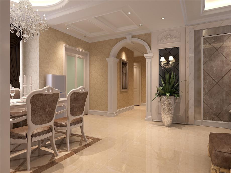 首創(chuàng)國(guó)際135平歐式風(fēng)格設(shè)計(jì)方案