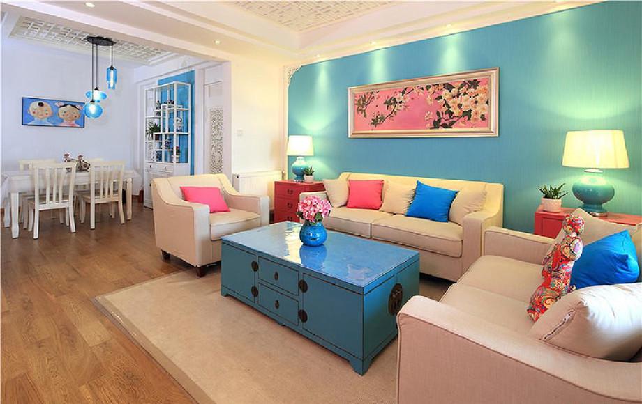 綠地曲江名城106平米美式設(shè)計方案