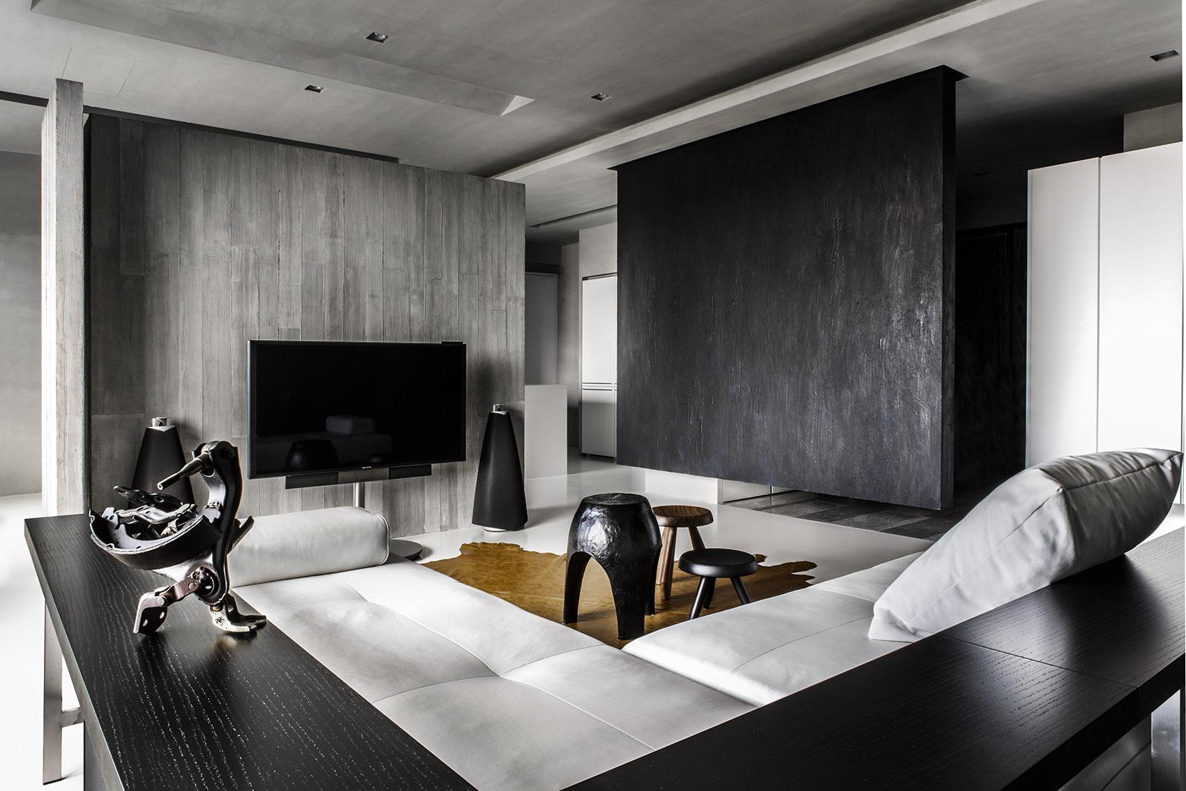 朱雀路信苑小區(qū)200平方后現(xiàn)代風格