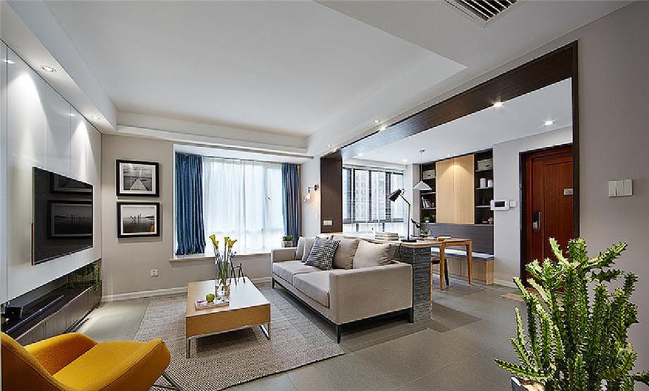 航天城小區(qū)85平米現(xiàn)代簡(jiǎn)約設(shè)計(jì)方案