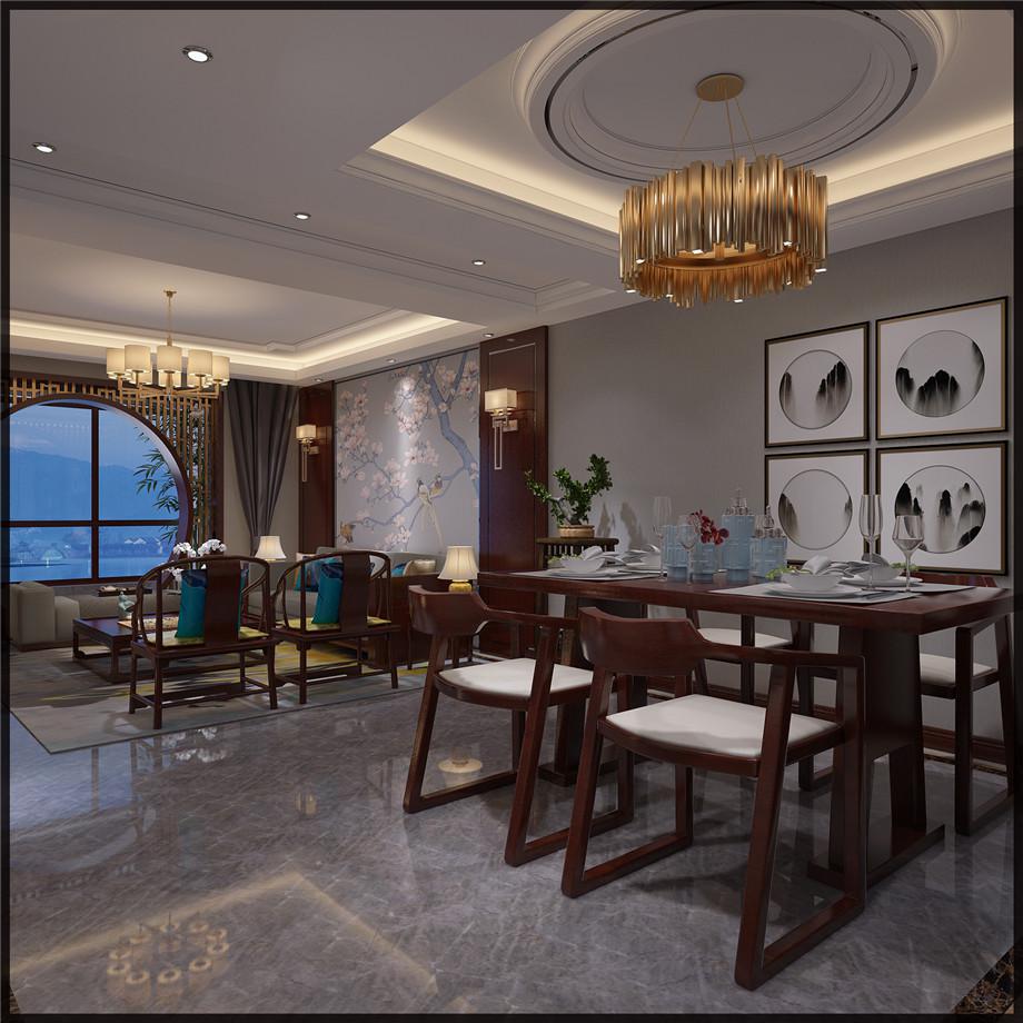 交大醫(yī)院小區(qū)143平米中式設(shè)計(jì)方案