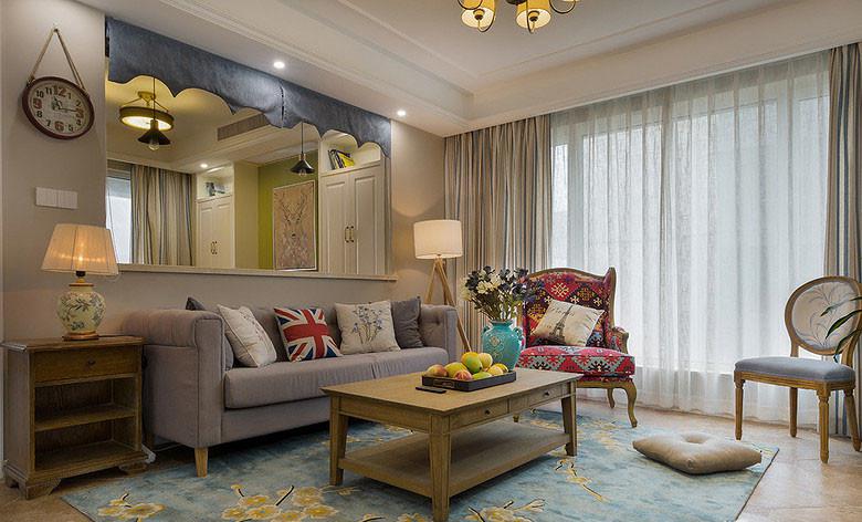 雅荷四季城126平米混搭設(shè)計方案