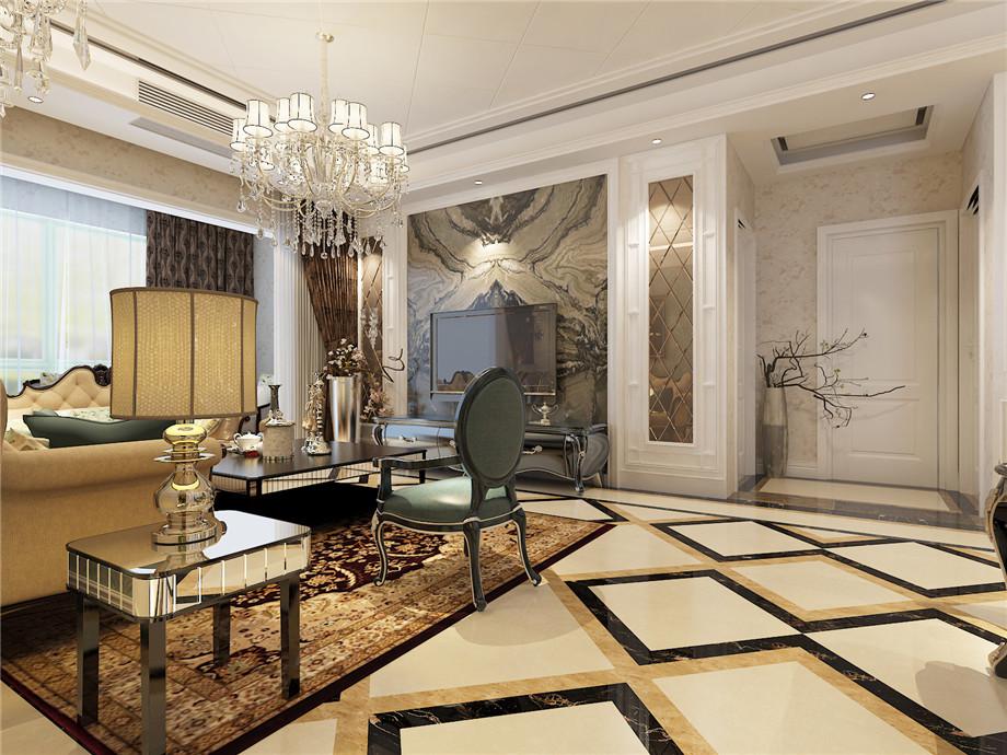 首創(chuàng)國際135平歐式風(fēng)格設(shè)計方案