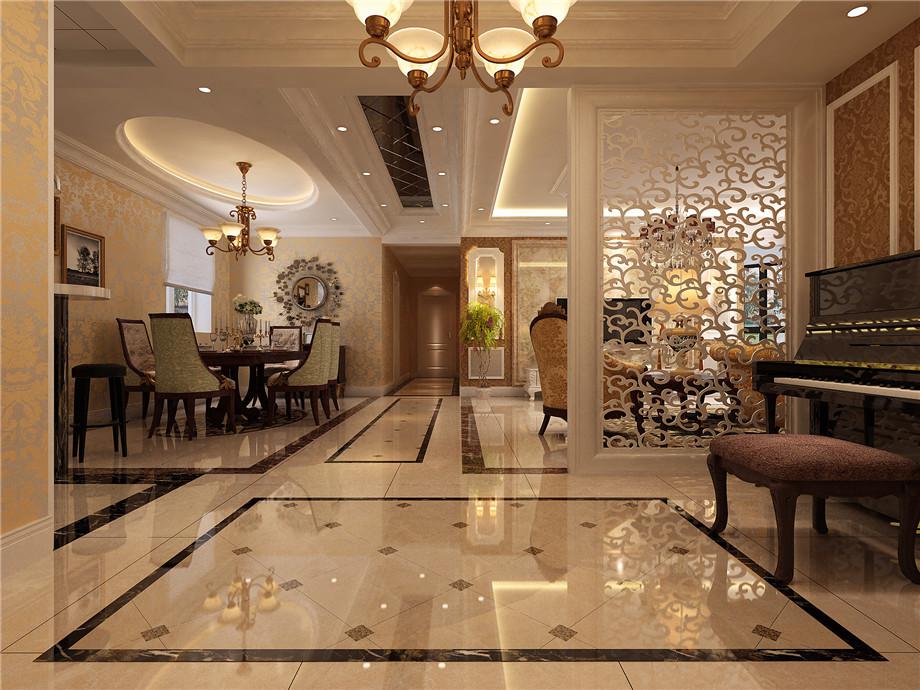 曲江亮麗家園135平歐式風(fēng)格設(shè)計(jì)方案