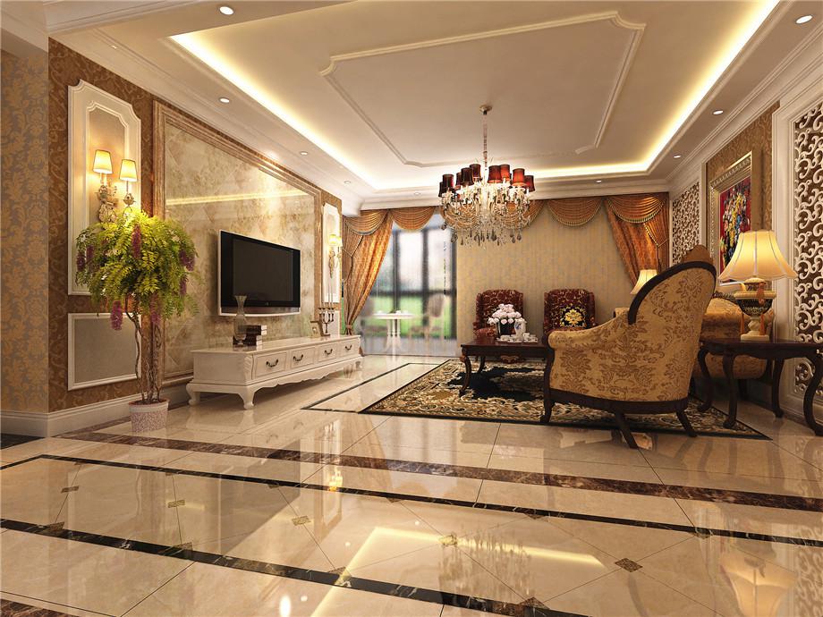 曲江亮麗家園135平歐式風(fēng)格設(shè)計(jì)方案