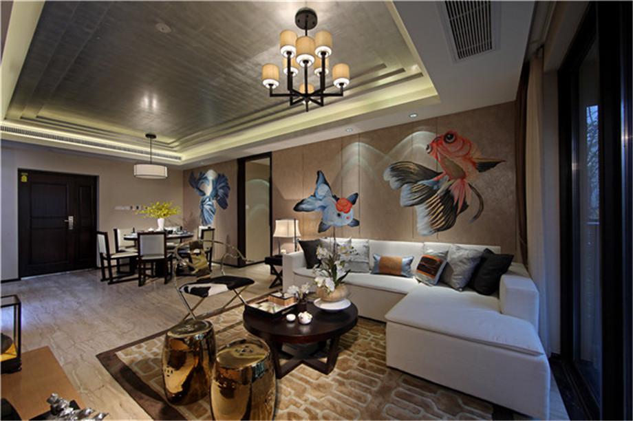 西市佳境135平米新中式設(shè)計方案