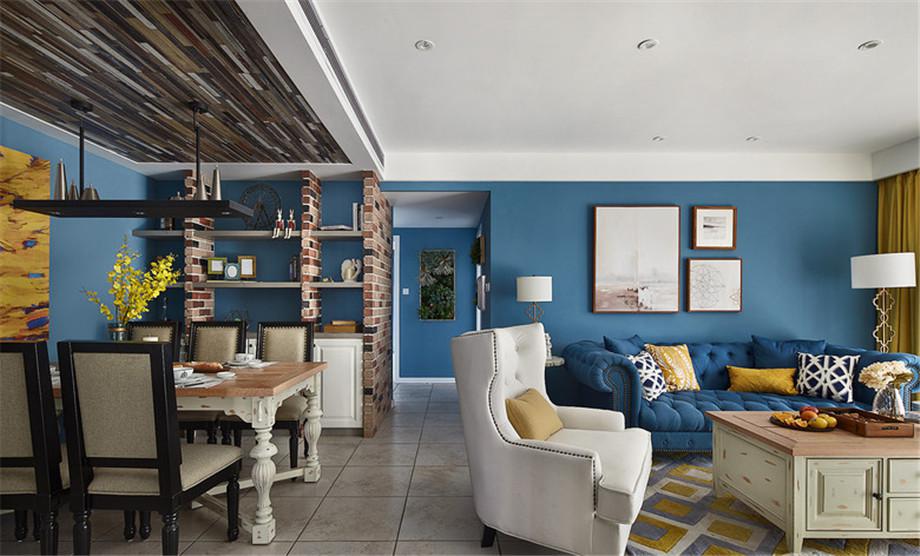 紫薇田園都市小區(qū)137平米混搭設(shè)計方案