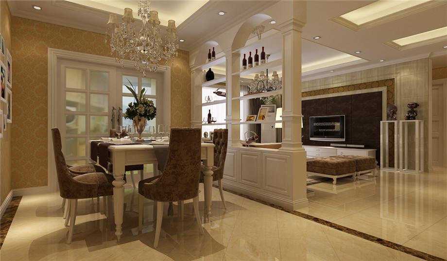 首創(chuàng)國(guó)際135平歐式風(fēng)格設(shè)計(jì)方案