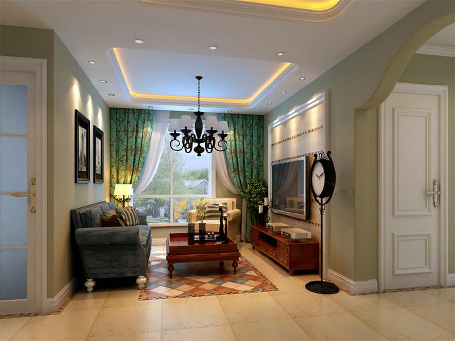 綠地城90平美式風(fēng)格設(shè)計(jì)方案